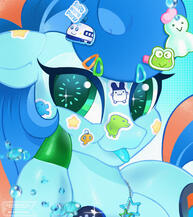 Pony Headshot (+ background)